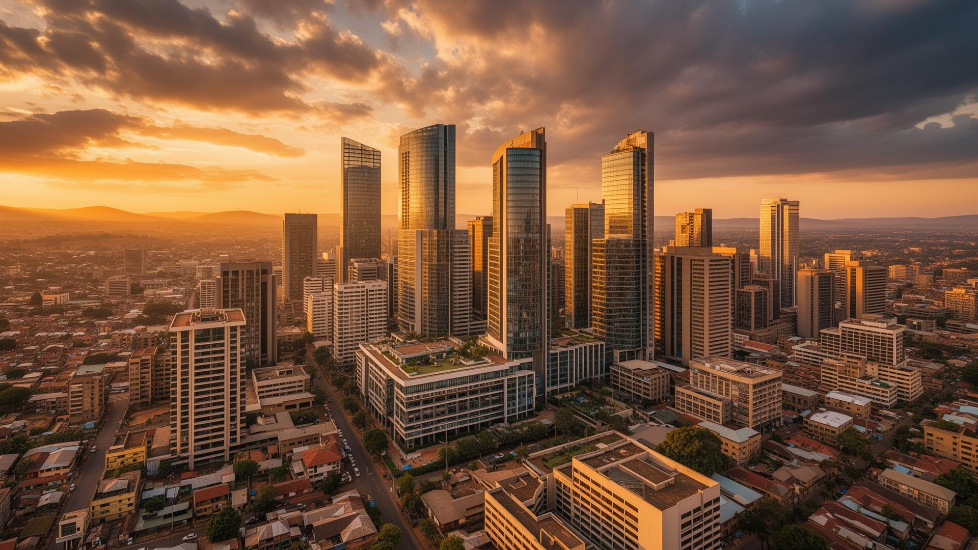 Modern East African skyline